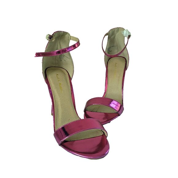 NWOT Metallic Pink Stiletto Heels Size - Picture 6 of 10